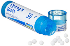 Boiron Spongia Tosta 30C packaging with five individual packs