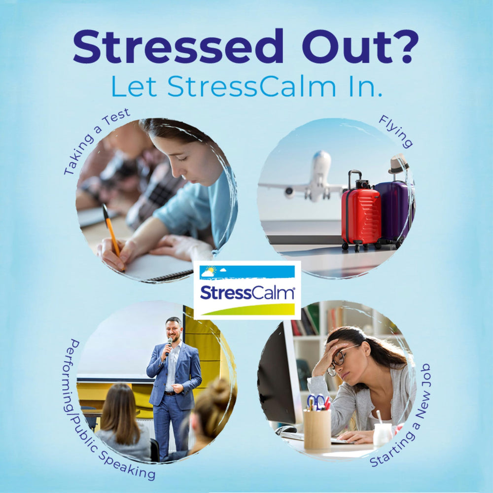 Adult using StressCalm meltaway tablet