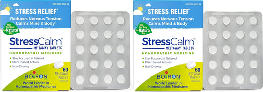Boiron StressCalm bottle and packaging - front