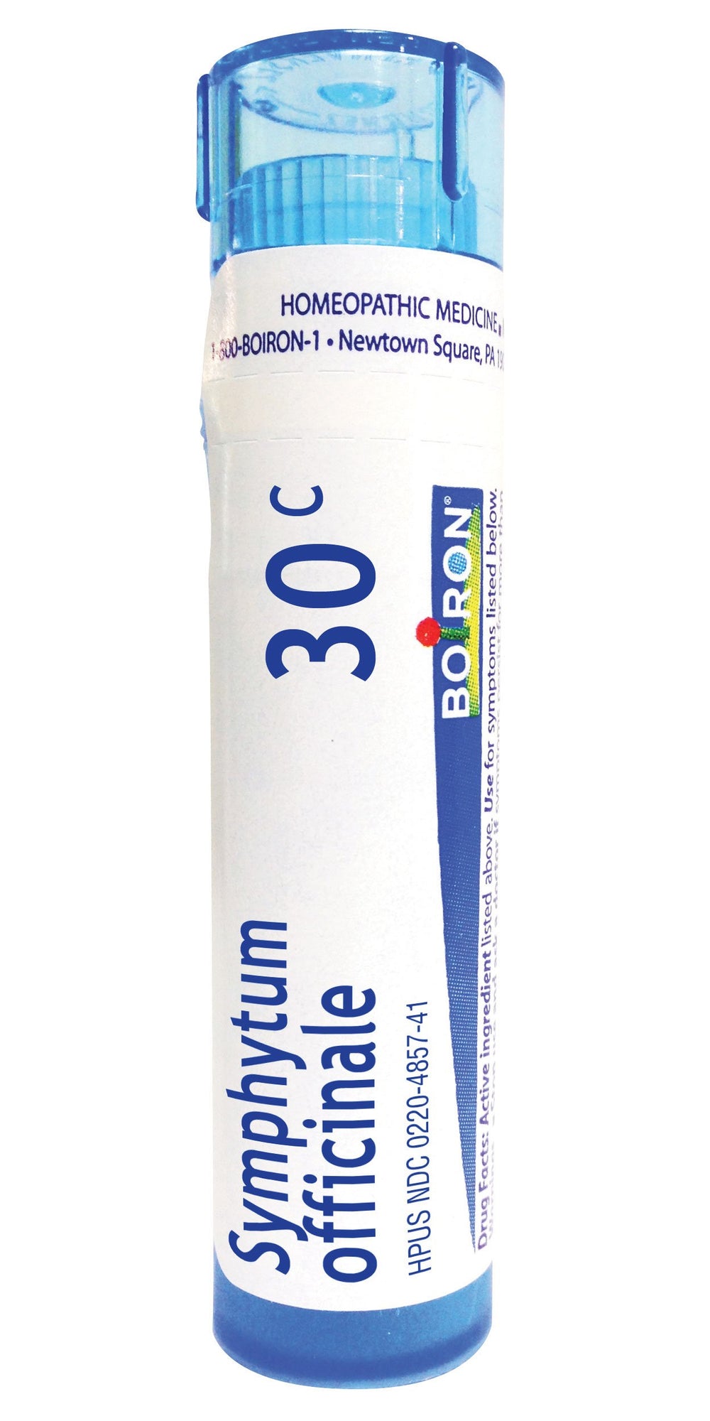 Boiron Symphytum Officinale 30C pellets in 80-count tubes, pack of five