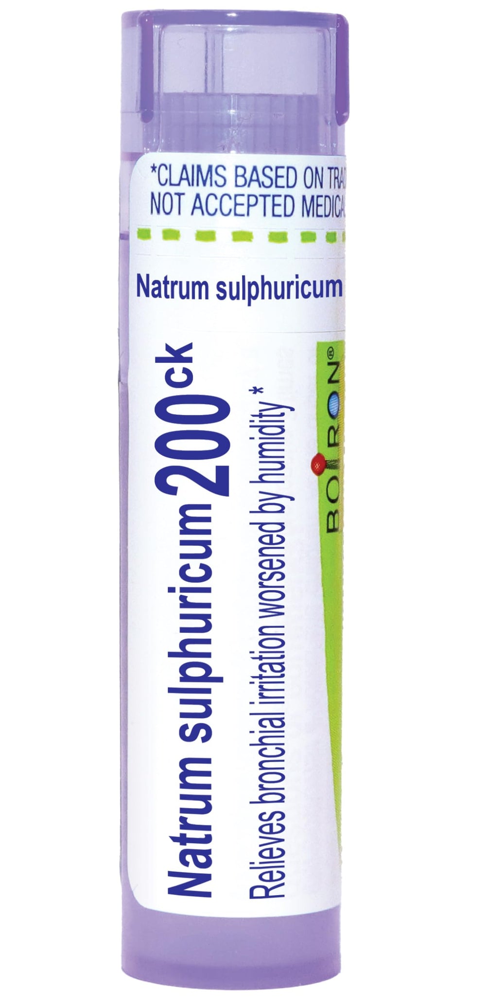 Boiron Natrum Sulphuricum 200Ck homeopathic medicine in tube with 80 pellets