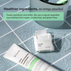 Minty fragrance label on the floss packaging