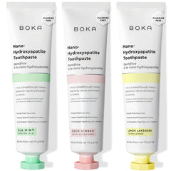 Fluoride-free toothpaste with nano hydroxyapatite in Ela Mint flavor, 4oz, 3-pack, US manufactured