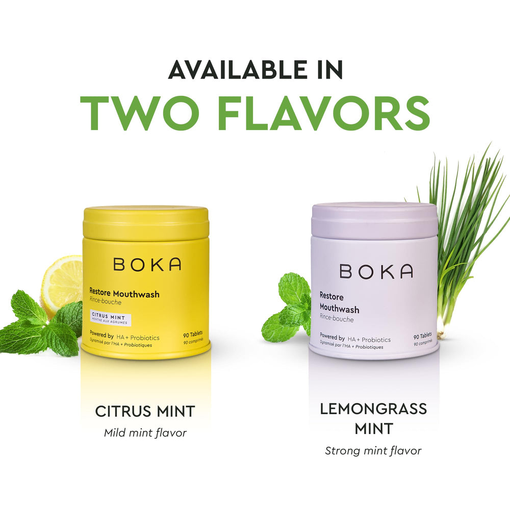 Minty flavor and refreshing mouthwash tablets