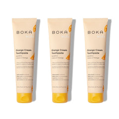 Boka Orange Cream fluoride-free toothpaste 4 oz tube