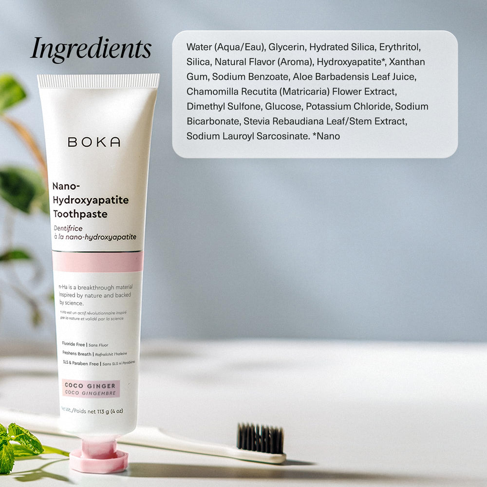 US-manufactured Boka toothpaste packaging, 4 oz