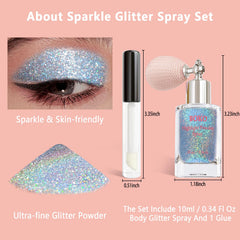 Boko collarbone glow glitter highlights shoulders with subtle shimmer