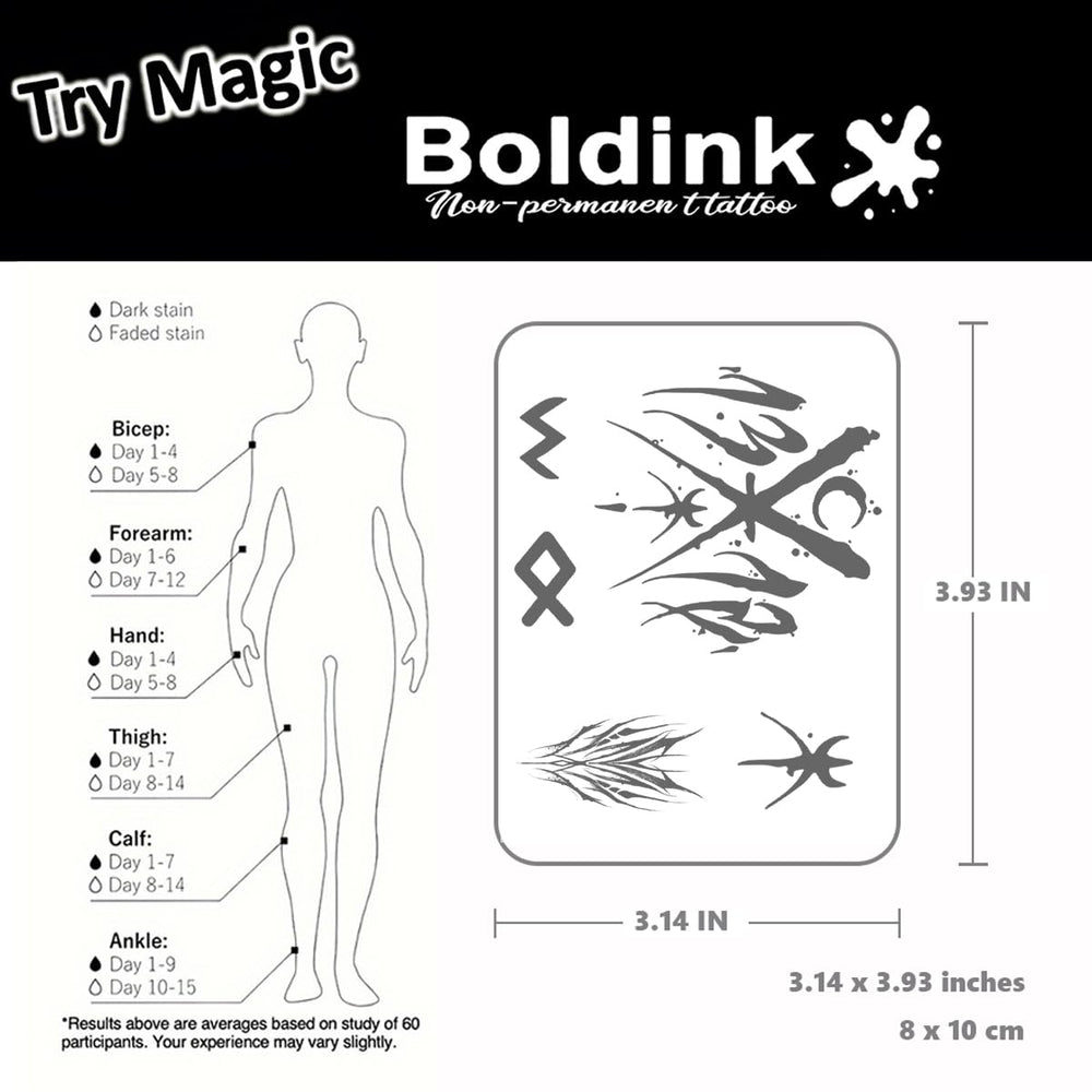 Boldink colors deepen 24-48 hours for a more realistic look