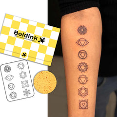Boldink Geometric Patterns 2 pack shot, stylish temporary tattoos for daily wear