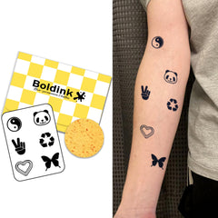 Boldink mini pattern7 pack ready to apply for stylish temporary ink