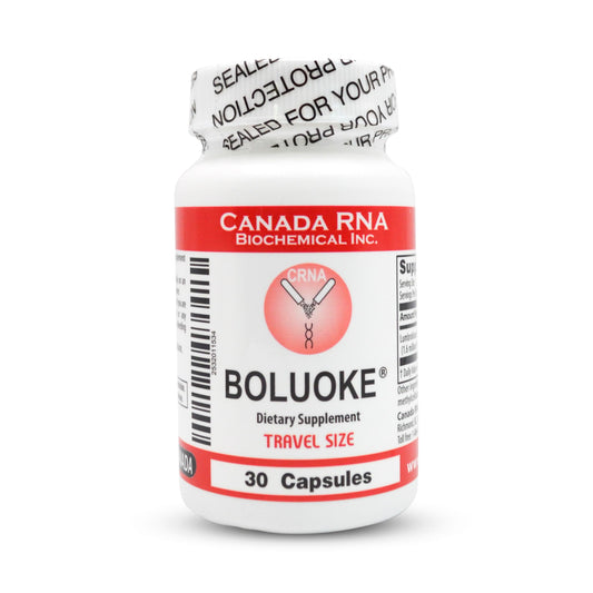 Boluoke Canada RNA Lumbrokinase bottle - front view