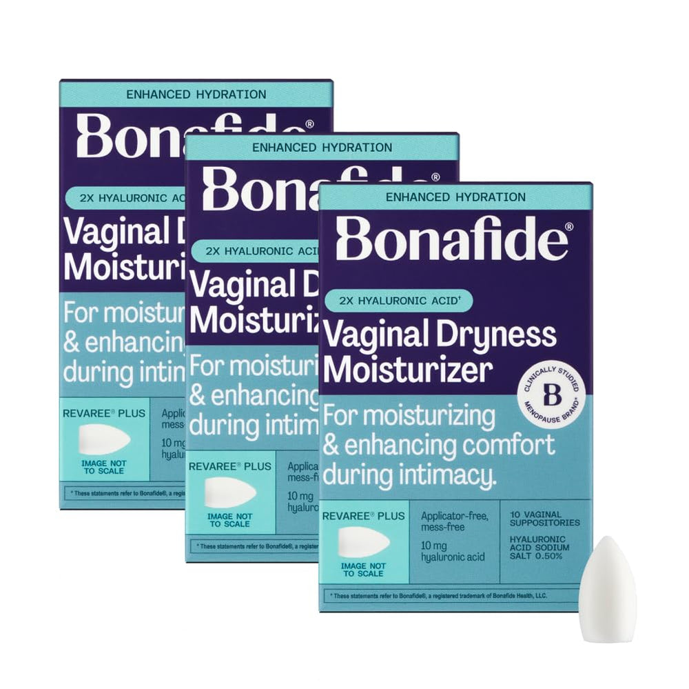 Bonafide Revaree Plus packaging shows a 3-month supply for daily moisture.