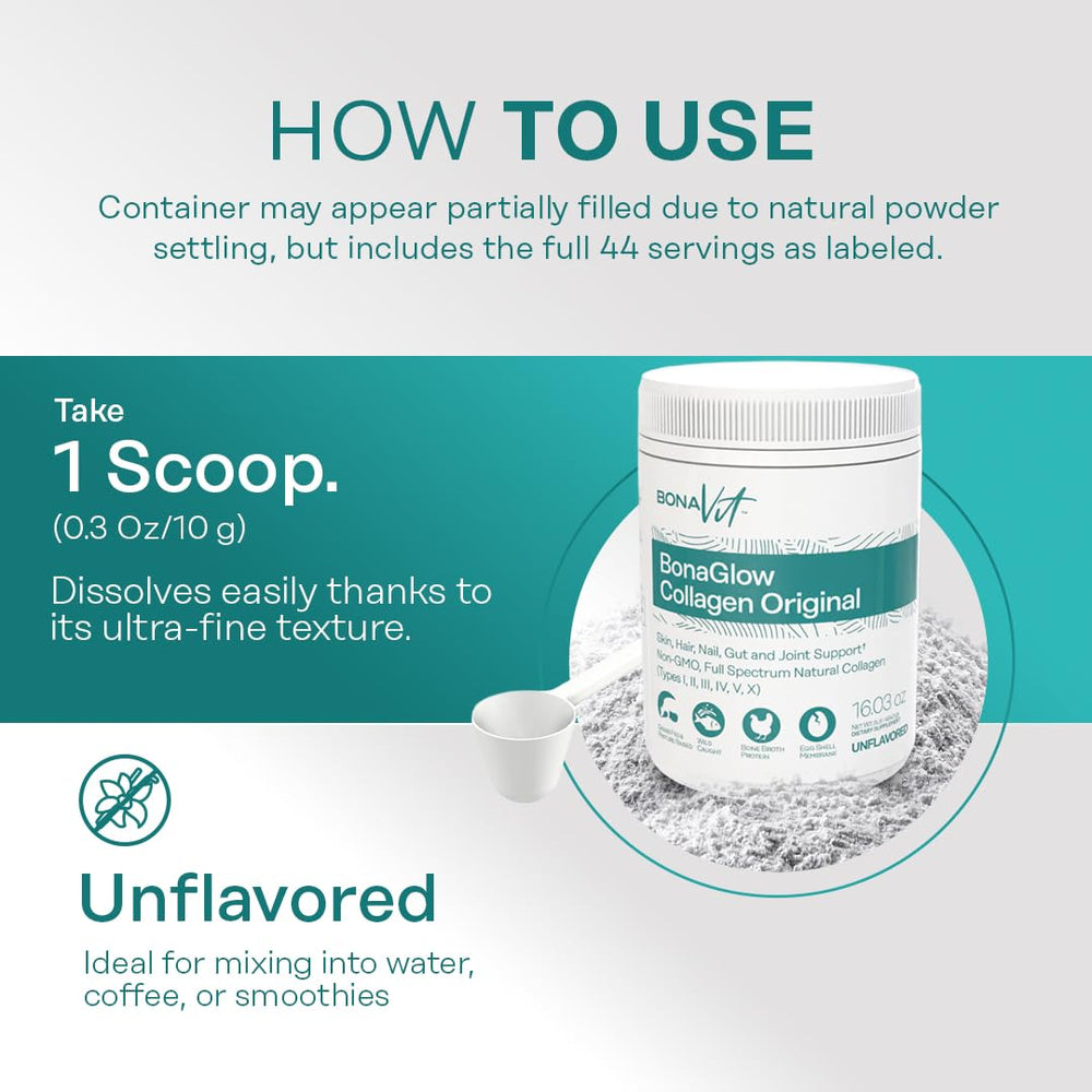 Paleo-friendly BonaGlow collagen supplement