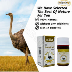 Shana Ostrich Oil packaging 30 ml for on-the-go use