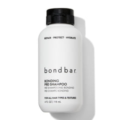 Bondbar PreShampoo Repair bottle close up for smoother, shinier hair.