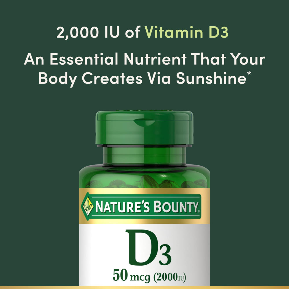 Vitamin D3 aiding calcium absorption for healthy bones