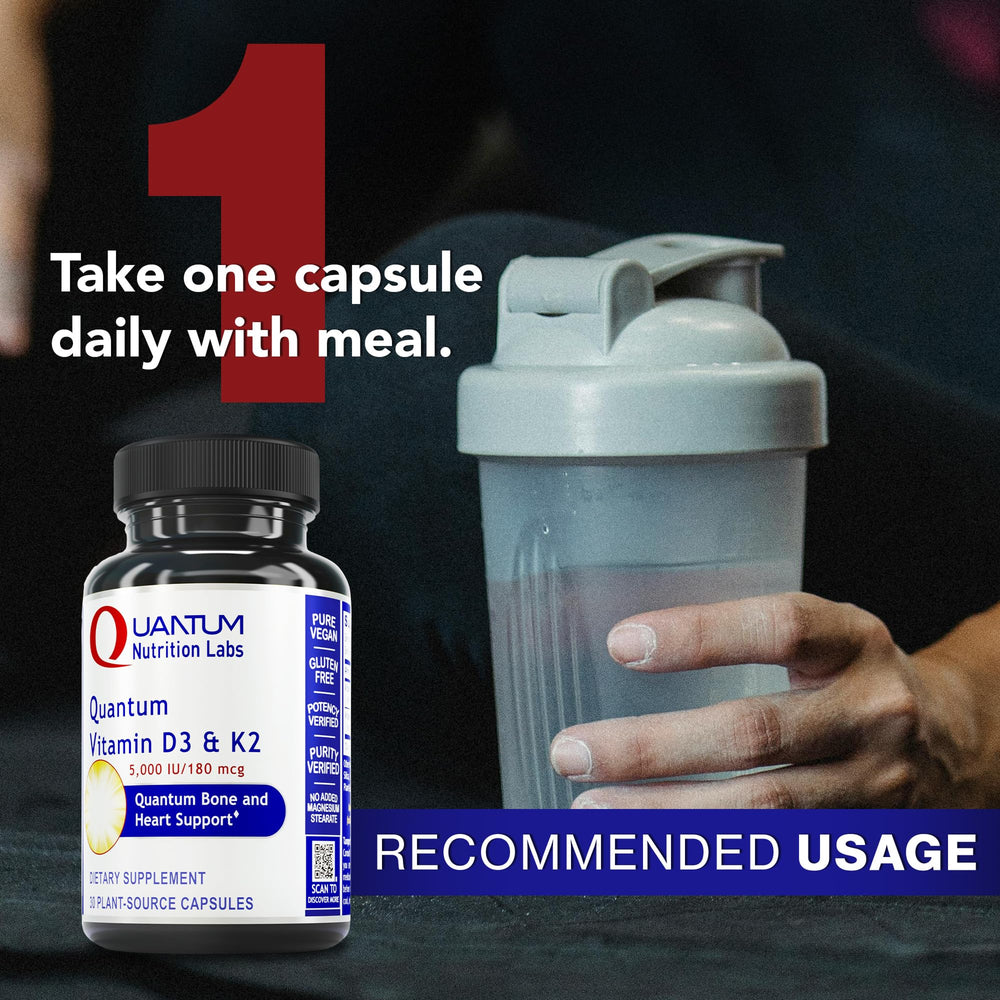 Illustration of bone and heart health with Quantum Nutrition Labs product