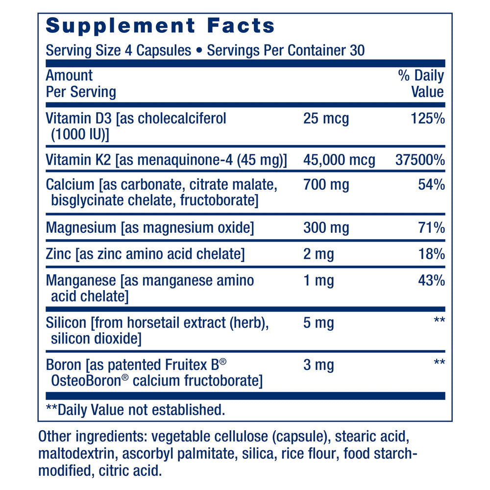 Illustration of Vitamin K2 (menaquinone-4) with a 45 mg dose