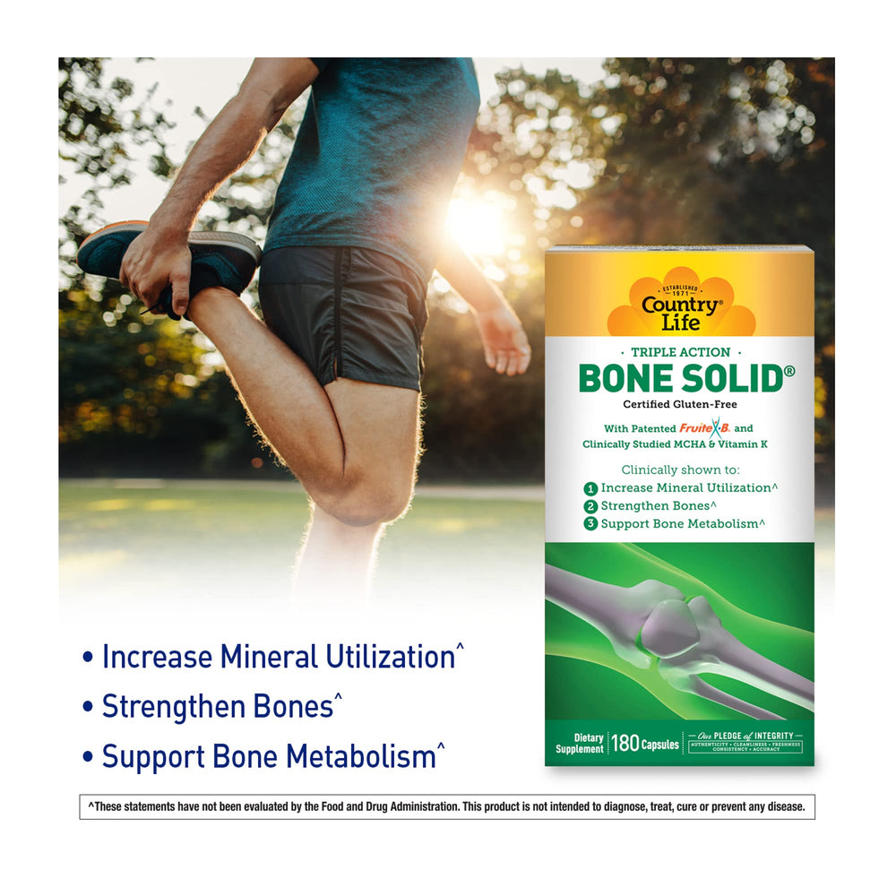 Mineral blend including magnesium, phosphorus, zinc on Bone Solid