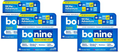 Bonine raspberry chewables pack shows convenient motion sickness relief on the go.