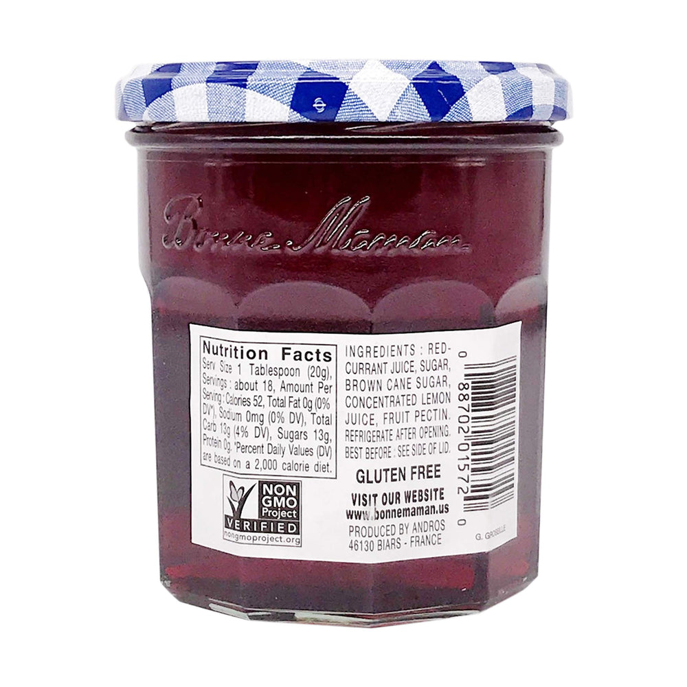 Bonne Maman Red Currant Jelly label