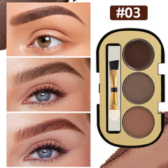 Boobeen eyebrow powder texture close-up shows smooth color.