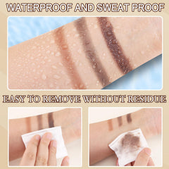 Boobeen double-ended brow brush included for precise application.