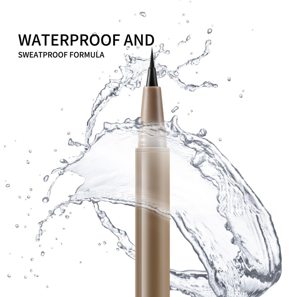 Boobeen Eyeliner Liquid Pen easy application guide for refined eye makeup.