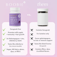 Immunity and hair growth benefits label on bottle