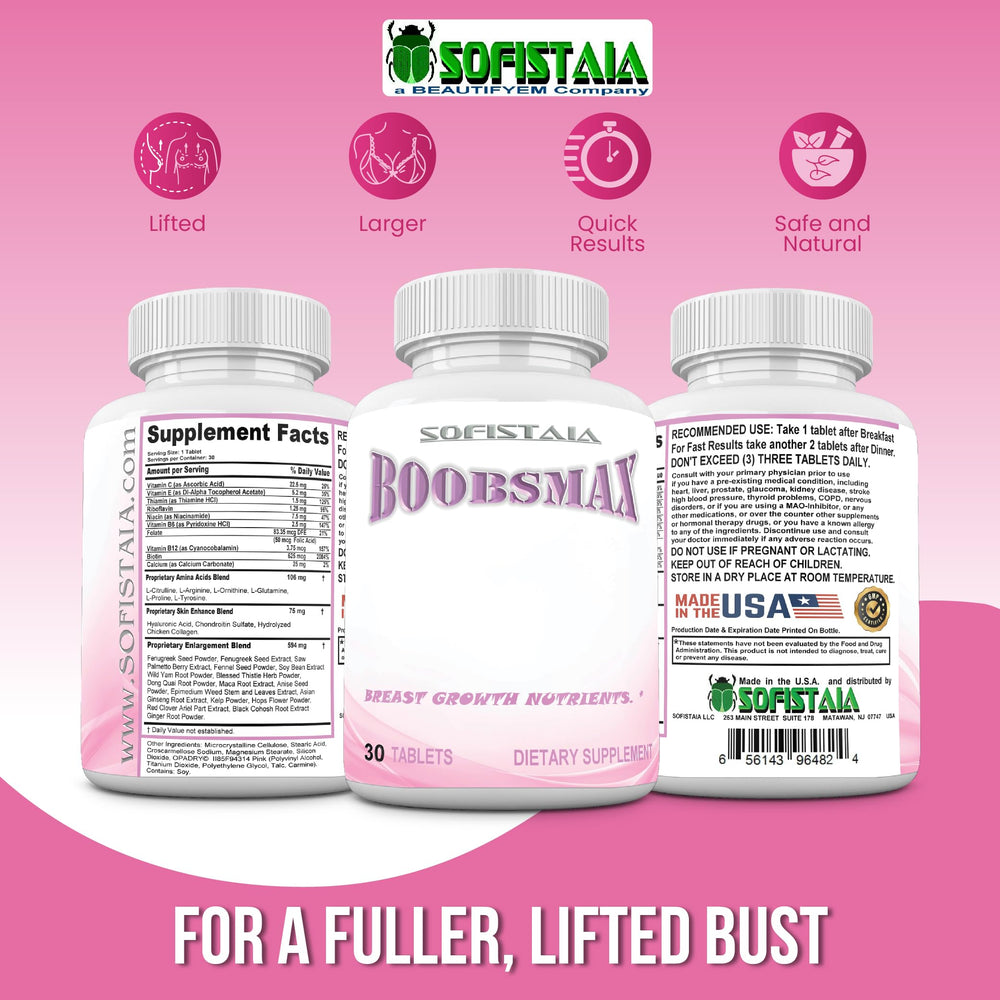 Made in the USA BOOBSMAX packaging