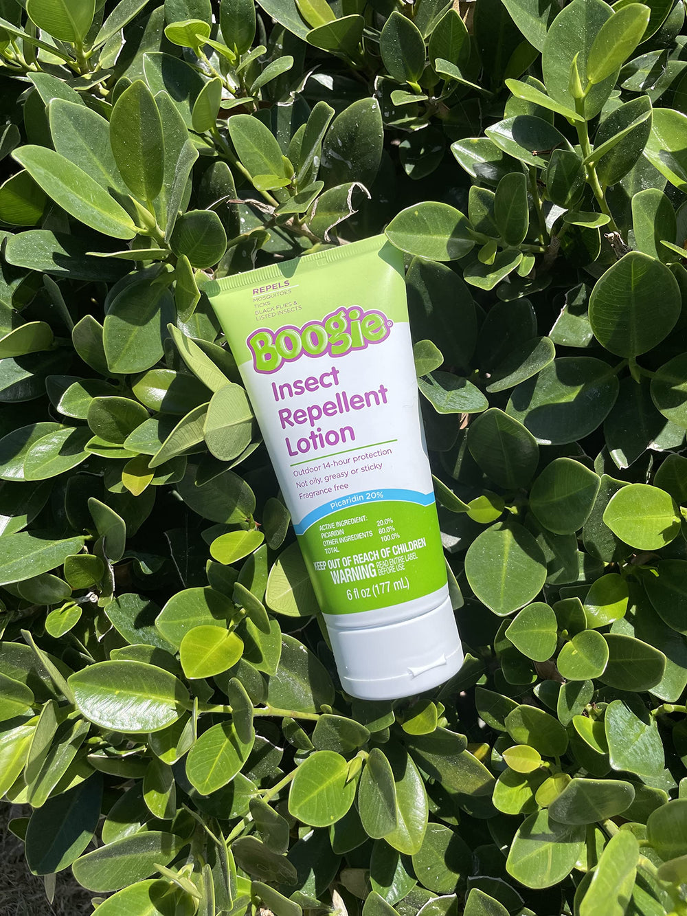 Boogie Insect Repellent Lotion odorless formulation emphasized for clean skin feel after application