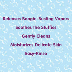 Close-up of eucalyptus and peppermint essential oils in Boogie Bubbling Vapor Bath