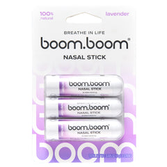 BoomBoom nasal stick with vapor-flow wick for long-lasting refreshing breaths on the go.