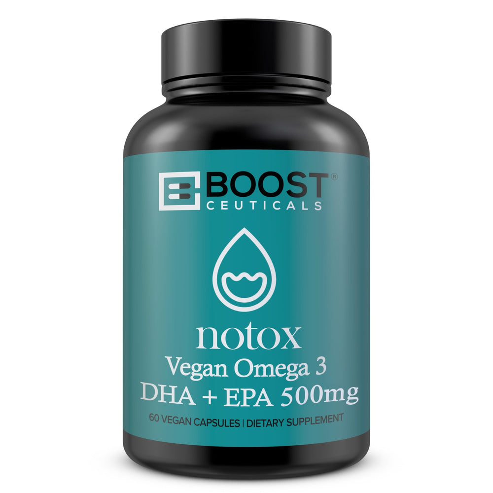 BoostCeuticals Vegan Omega-3 Softgels bottle front view
