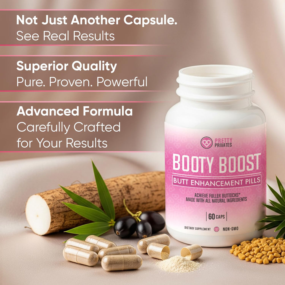 Promotional image highlighting non-invasive booty enhancement