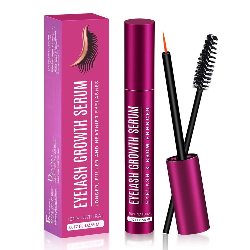 Boqiao Lash Serum bottle close-up shows nourishing formula for lash growth.