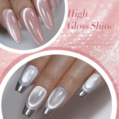 Born Pretty pastel pink magnetic gel polish for subtle elegance
