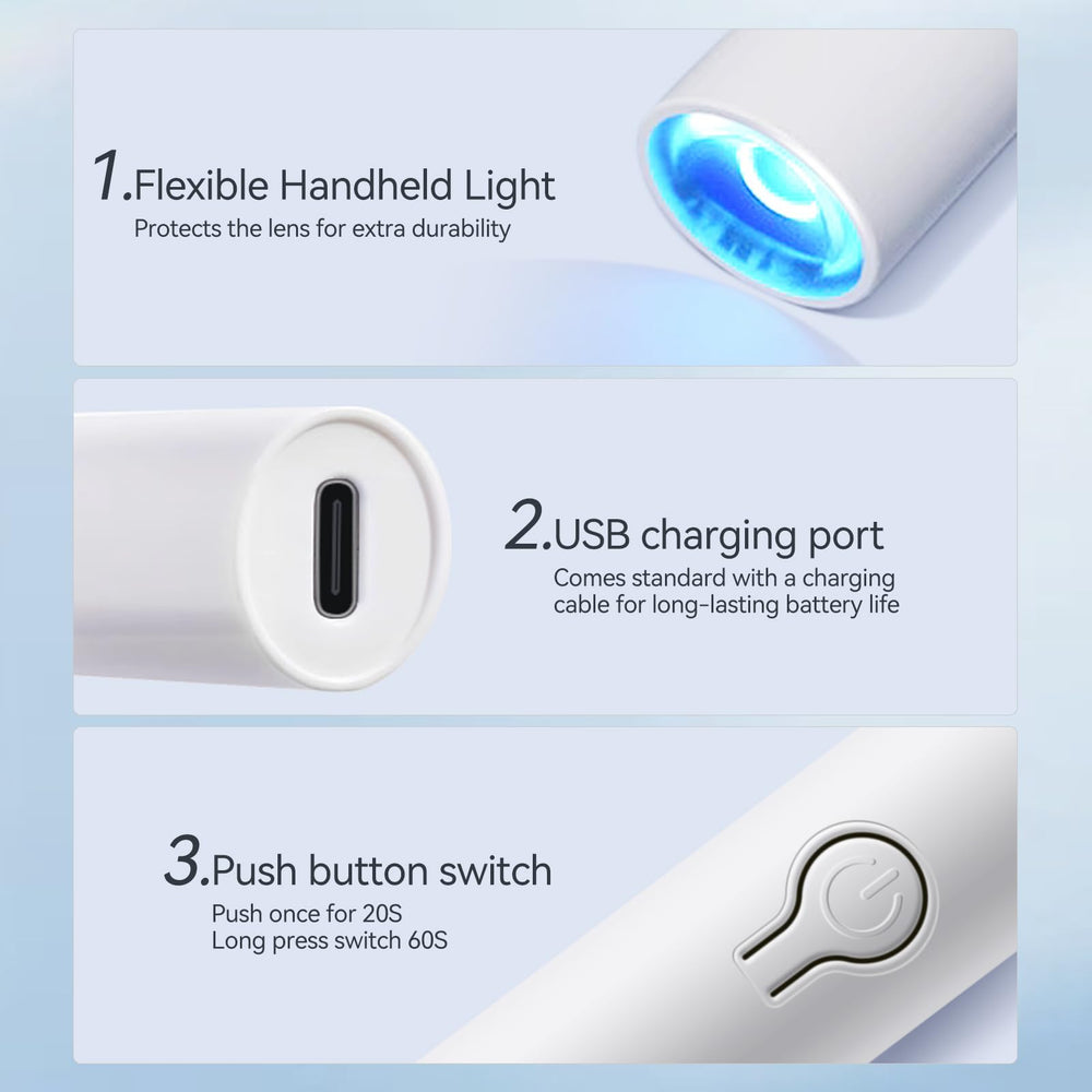 Versatile compatibility with gel polish, glue gel, and nail art.