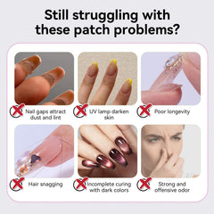 Born Pretty nail tips glue long-lasting extension demonstrating strong adhesion