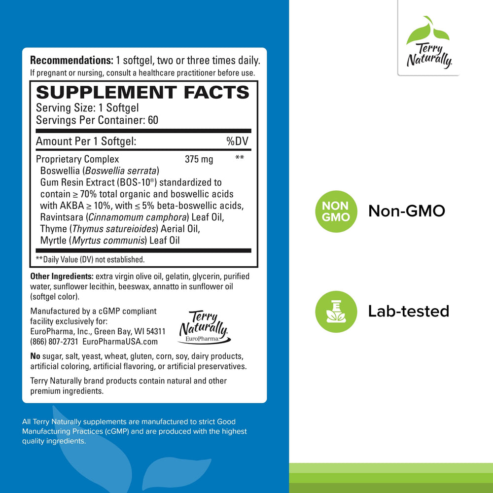 BosMed Respiratory Support 60 softgels bottle