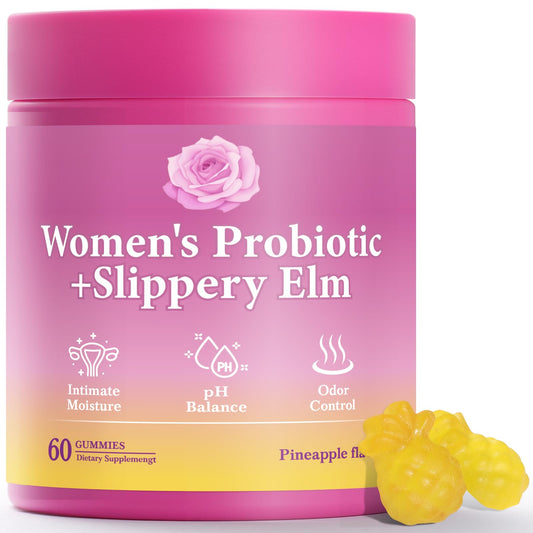 Front view of BOSNETHUINH Pineapple Probiotics Gummies bottle