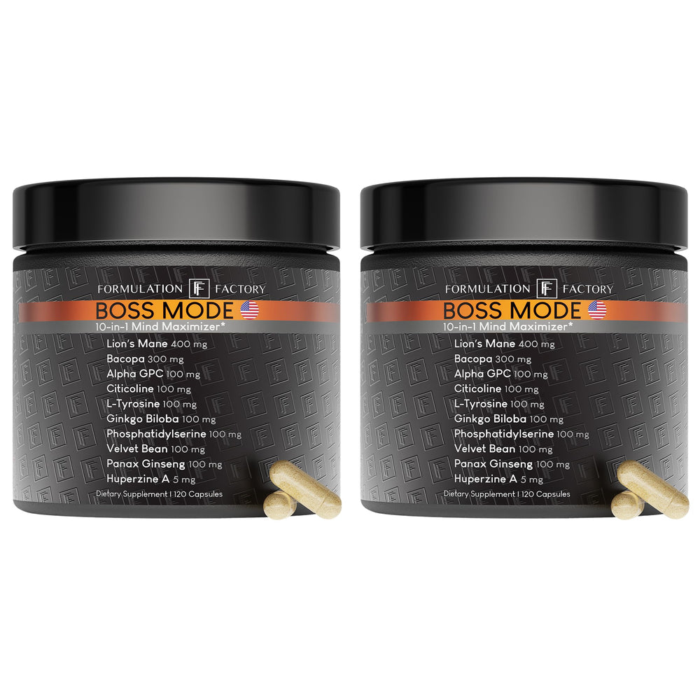 Boss Mode 10-in-1 nootropic bottle hero image