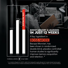 Desk setup featuring Boss Mode bottle for daily use