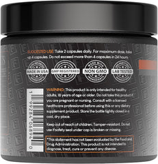 Close-up of Boss Mode product label showing ingredients