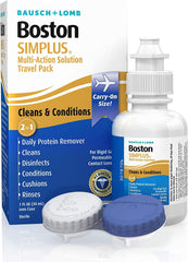 Gas permeable lens case included with Boston SIMPLUS package