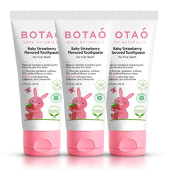 BOTAO Fluoride Free Baby Toothpaste packaging and tube