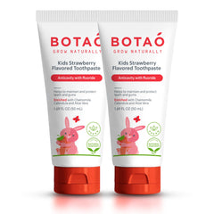 BOTAO Kids Toothpaste tube with natural strawberry flavor