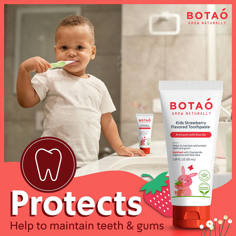 Aloe vera and botanicals illustration for BOTAO toothpaste ingredients