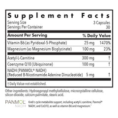 Front view of Allergy Research Group Mitochondrial Cofactors bottle
