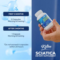 Front view of the Sciatic Nerve Relief bottle with packaging